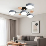 Plafonnier scandinave LED multi têtes dimmable pour salon