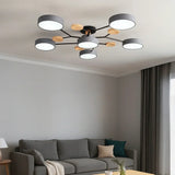 Plafonnier scandinave LED multi têtes dimmable pour salon