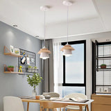 Suspension Scandinave LED Bois et Métal pour Salle à Manger
