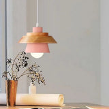 Suspension Scandinave LED Bois et Métal pour Salle à Manger