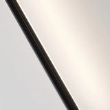 Applique murale linéaire LED orientable moderne noire pour salon