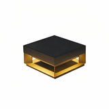 Lampe solaire de pilier moderne en inox noir LED IP65 pour jardin