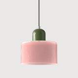 Suspension morandi en verre cylindrique réglable en hauteur pour salle à manger