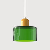Suspension morandi en verre cylindrique réglable en hauteur pour salle à manger