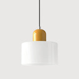 Suspension morandi en verre cylindrique réglable en hauteur pour salle à manger
