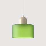 Suspension morandi en verre cylindrique réglable en hauteur pour salle à manger