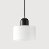 Suspension morandi en verre cylindrique réglable en hauteur pour salle à manger