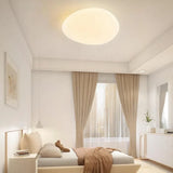 Plafonnier galet blanc LED dimmable moderne pour chambre