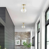 Plafonnier Boule de Verre LED Moderne pour Couloir