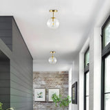 Plafonnier Boule de Verre LED Moderne pour Couloir