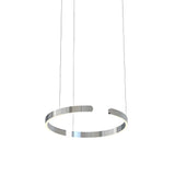 Suspension anneau en inox LED dimmable moderne pour salle à manger