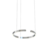 Suspension anneau en inox LED dimmable moderne pour salle à manger