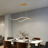 Suspension vague moderne à LED dimmable pour îlot de cuisine