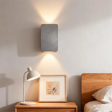 Applique double faisceau LED rectangulaire minimaliste en aluminium pour salon