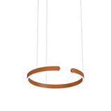 Suspension anneau en inox LED dimmable moderne pour salle à manger