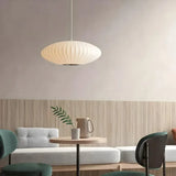 Suspension tissu japonais lanterne blanche à hauteur réglable pour salle à manger