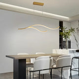 Suspension vague moderne à LED dimmable pour îlot de cuisine