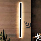 Applique murale barre minimaliste noire LED dimmable pour salon