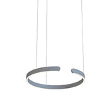 Suspension anneau en inox LED dimmable moderne pour salle à manger