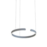 Suspension anneau en inox LED dimmable moderne pour salle à manger