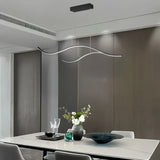 Suspension vague moderne à LED dimmable pour îlot de cuisine
