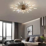 Plafonnier LED design moderne feu d’artifice dimmable pour salon
