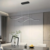 Suspension vague moderne à LED dimmable pour îlot de cuisine