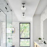 Plafonnier Boule de Verre LED Moderne pour Couloir
