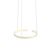 Suspension anneau en inox LED dimmable moderne pour salle à manger