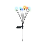 Lampe solaire jardin luciole 8 têtes LED moderne IP65