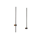 Applique murale extérieure longue minimaliste LED orientable en aluminium noir IP65