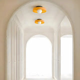 Plafonnier de couloir disque en verre LED scandinave