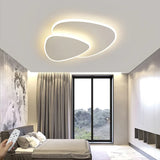 Plafonnier triangle blanc moderne à LED dimmable pour chambre