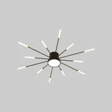 Plafonnier moderne design feu d’artifice LED dimmable pour salon