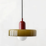 Suspension morandi en verre LED hauteur réglable pour salle à manger