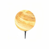 Lampe solaire extérieur forme planète en verre décorative moderne pour jardin