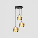 Suspension en cristal design moderne à hauteur réglable pour salle à manger