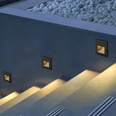 Applique encastrable extérieur moderne avec détecteur de mouvement IP65 pour escalier