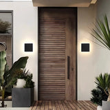 Applique exterieur carre moderne LED en aluminium IP65 pour porche