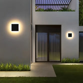 Applique exterieur carre moderne LED en aluminium IP65 pour porche