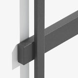 Applique extérieur design minimaliste linéaire solaire LED en aluminium noir IP65