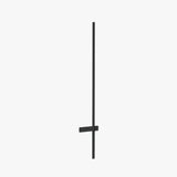 Applique extérieur design minimaliste linéaire solaire LED en aluminium noir IP65