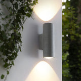 Applique exterieur haut et bas en ciment cylindrique LED moderne IP65