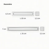 Applique extérieure en béton rectangulaire double faisceau LED IP65 moderne