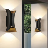 Applique extérieure haut et bas en aluminium LED étanche moderne pour porche