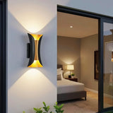 Applique extérieure haut et bas en aluminium LED étanche moderne pour porche