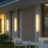 Applique extérieure rectangulaire moderne solaire LED effet marbre blanc IP65