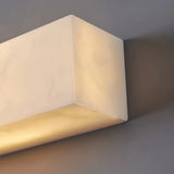 Applique extérieure rectangulaire moderne solaire LED effet marbre blanc IP65