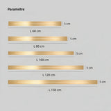 Applique longue LED minimaliste dimmable pour salon