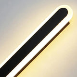 Applique murale barre minimaliste noire LED dimmable pour salon